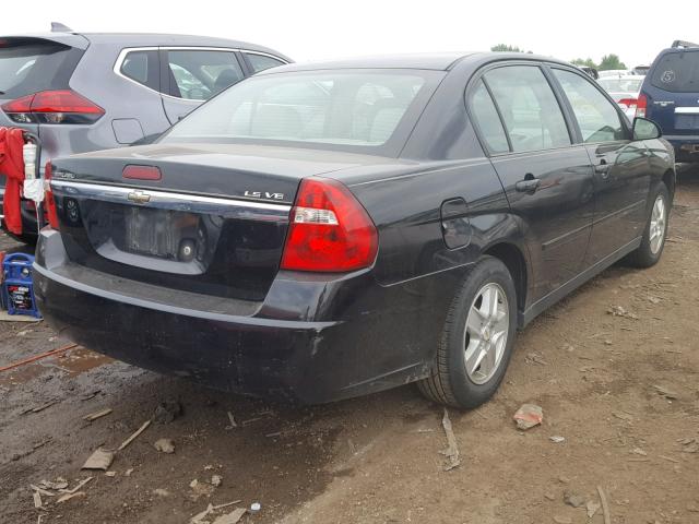 1G1ZT54805F210008 - 2005 CHEVROLET MALIBU LS შავი ფოტო 4