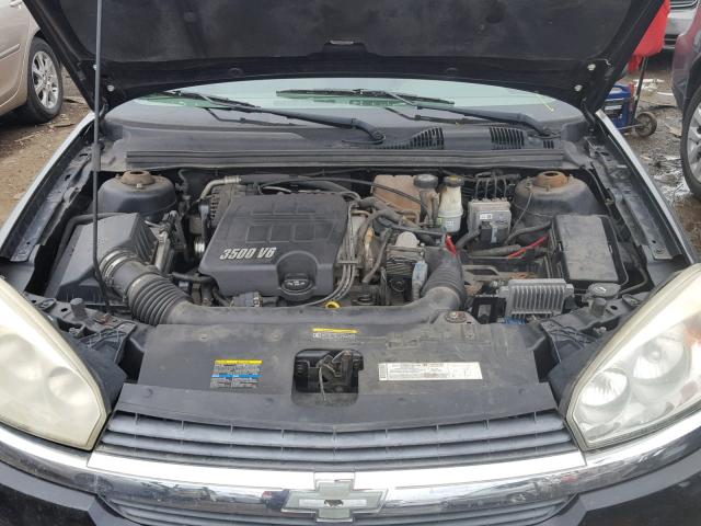 1G1ZT54805F210008 - 2005 CHEVROLET MALIBU LS შავი ფოტო 7