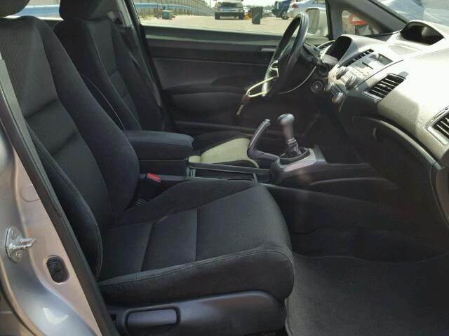 2HGFA1E62BH513440 - 2011 HONDA CIVIC LX-S SILVER photo 5