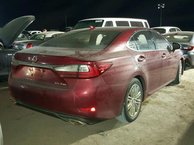 58ABK1GG8HU039052 - 2017 LEXUS ES BURGUNDY photo 4