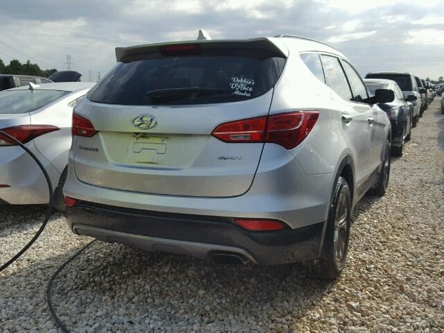 5XYZU3LB4EG186203 - 2014 HYUNDAI SANTA FE S GRAY photo 4