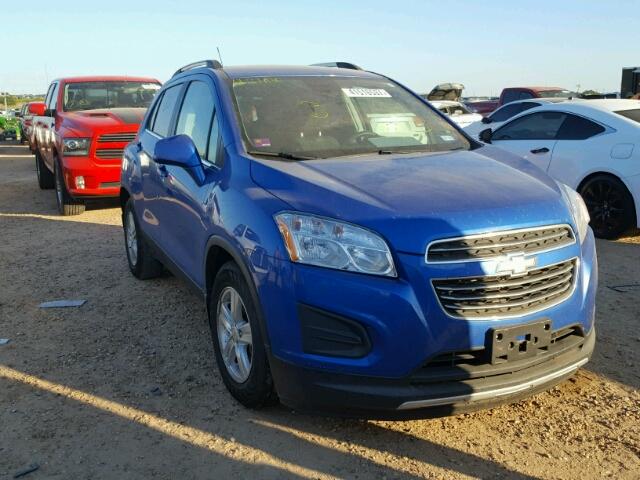 KL7CJLSBXFB227460 - 2015 CHEVROLET TRAX BLUE photo 1