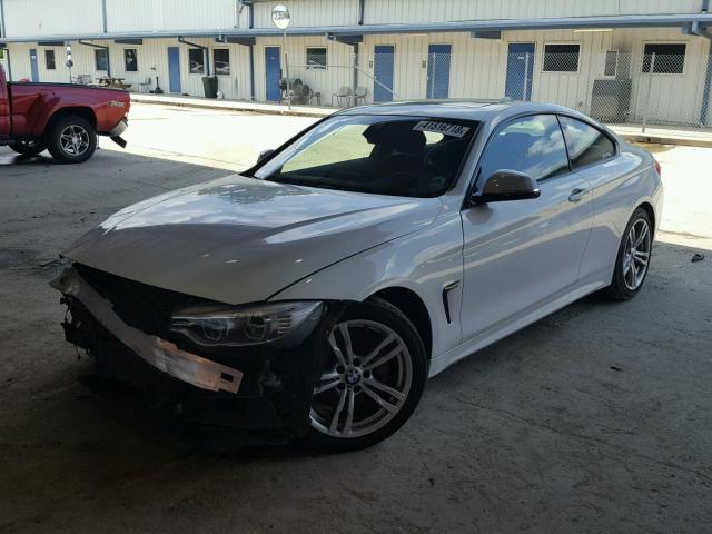 WBA3R1C5XEK190480 - 2014 BMW 435 I WHITE photo 2