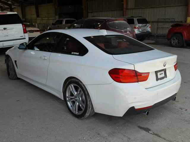 WBA3R1C5XEK190480 - 2014 BMW 435 I WHITE photo 3
