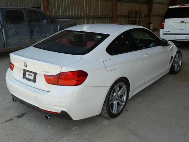 WBA3R1C5XEK190480 - 2014 BMW 435 I WHITE photo 4