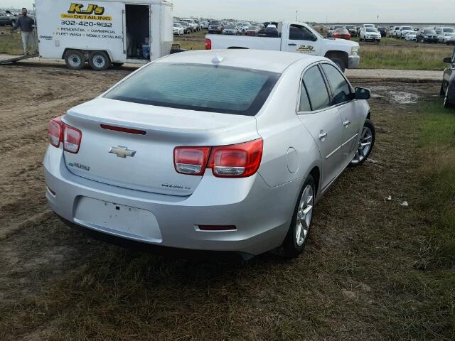 1G11C5SL2EF215747 - 2014 CHEVROLET MALIBU SILVER photo 4