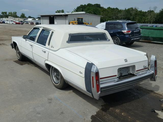 1G6DW51Y5KR735737 - 1989 CADILLAC BROUGHAM WHITE photo 3