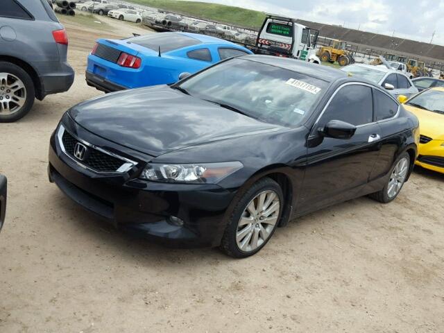 1HGCS2B83AA000870 - 2010 HONDA ACCORD BLACK photo 2