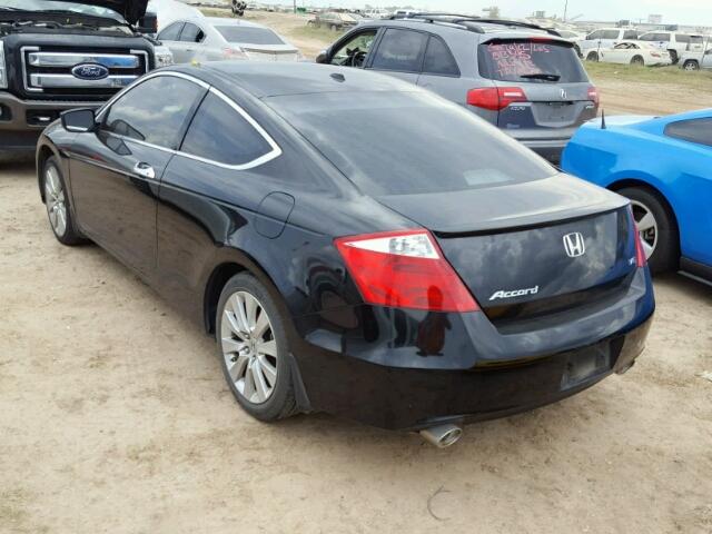 1HGCS2B83AA000870 - 2010 HONDA ACCORD BLACK photo 3