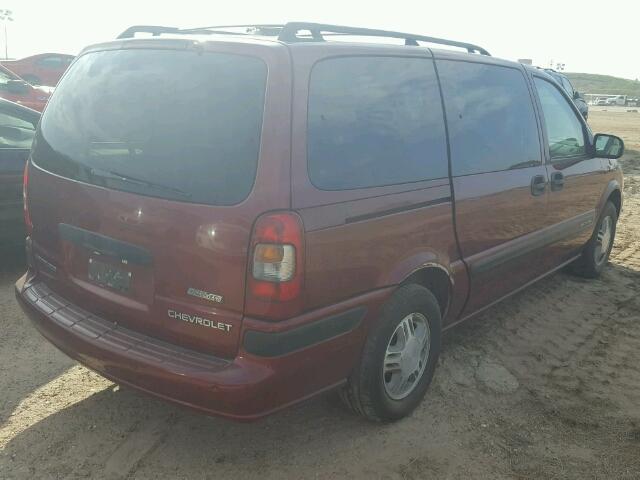 1GNDX03E51D191954 - 2001 CHEVROLET VENTURE MAROON photo 4