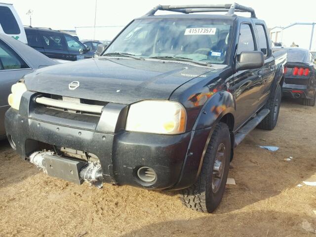 1N6ED27T34C462611 - 2004 NISSAN FRONTIER C BLACK photo 2