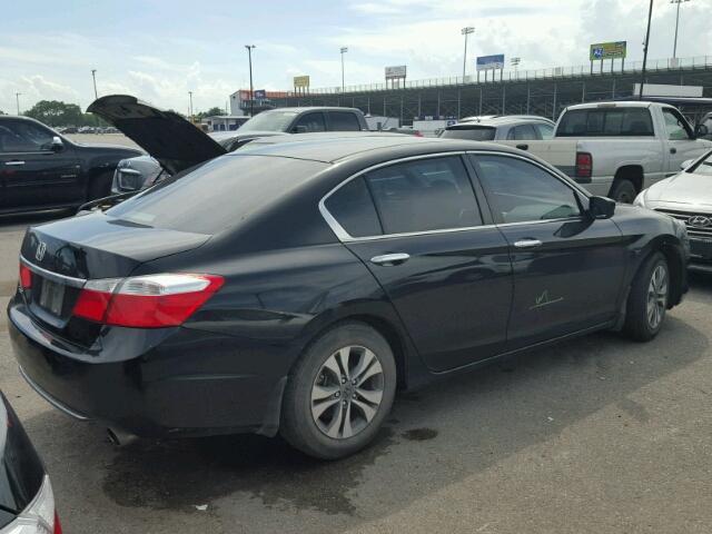 1HGCR2F33FA014091 - 2015 HONDA ACCORD LX BLACK photo 4