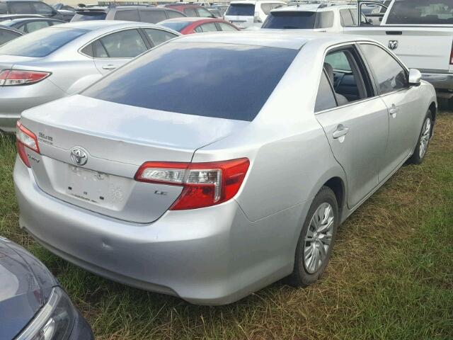 4T4BF1FK5CR188549 - 2012 TOYOTA CAMRY BASE SILVER photo 4