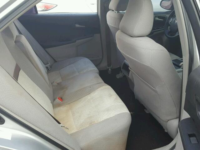 4T4BF1FK5CR188549 - 2012 TOYOTA CAMRY BASE SILVER photo 6