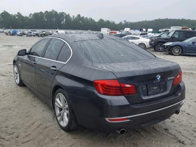 WBA5B1C51FD921090 - 2015 BMW 535 I BLACK photo 3