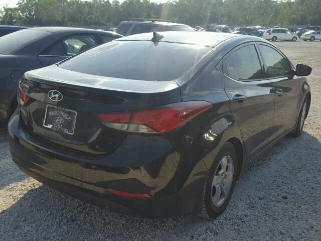 KMHDH4AE5FU225300 - 2015 HYUNDAI ELANTRA SE BLACK photo 4