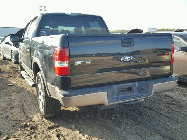 1FTPW12V96FB44678 - 2006 FORD F150 BLACK photo 3