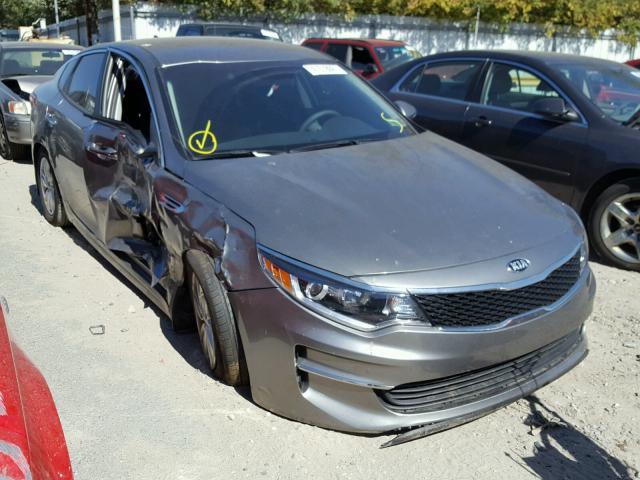 5XXGT4L36GG033824 - 2016 KIA OPTIMA LX GRAY photo 1