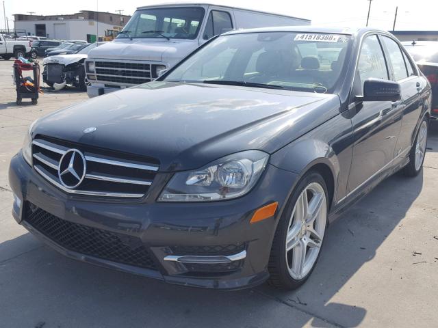 WDDGF4HB1ER307759 - 2014 MERCEDES-BENZ C 250 BLACK photo 2