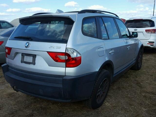 WBXPA73465WC45060 - 2005 BMW X3 SILVER photo 4