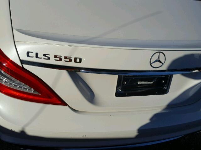 WDDLJ7DB0EA122007 - 2014 MERCEDES-BENZ CLS 550 WHITE photo 9