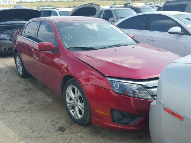 3FAHP0HA6CR261574 - 2012 FORD FUSION RED photo 1