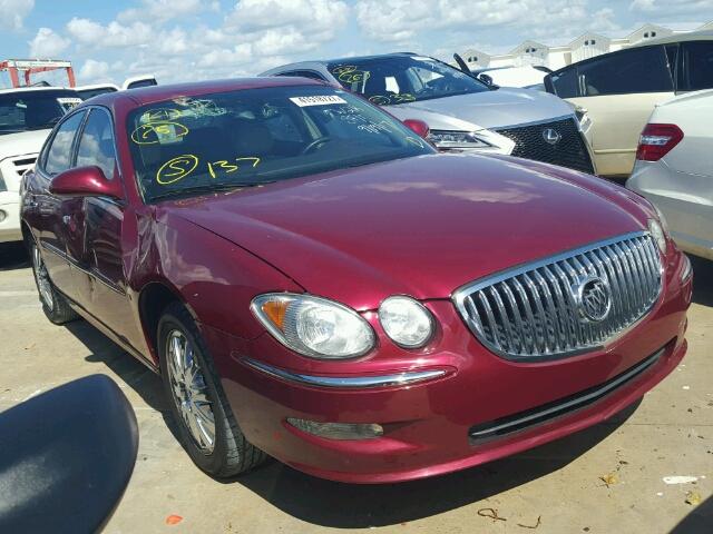 2G4WD582381135762 - 2008 BUICK LACROSSE BURGUNDY photo 1