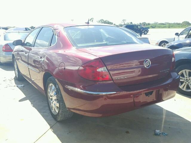 2G4WD582381135762 - 2008 BUICK LACROSSE BURGUNDY photo 3