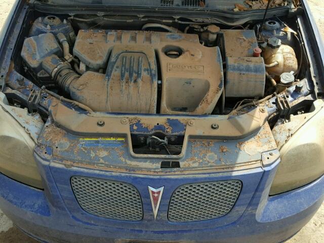 1G2AL15F677293617 - 2007 PONTIAC G5 BLUE photo 7