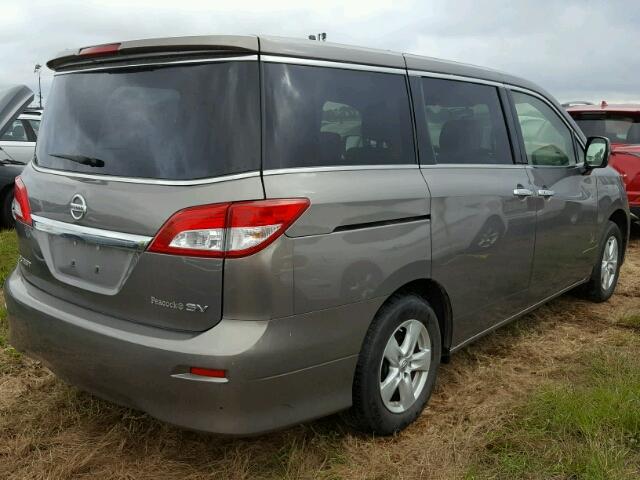 JN8AE2KP1F9123844 - 2015 NISSAN QUEST GRAY photo 4