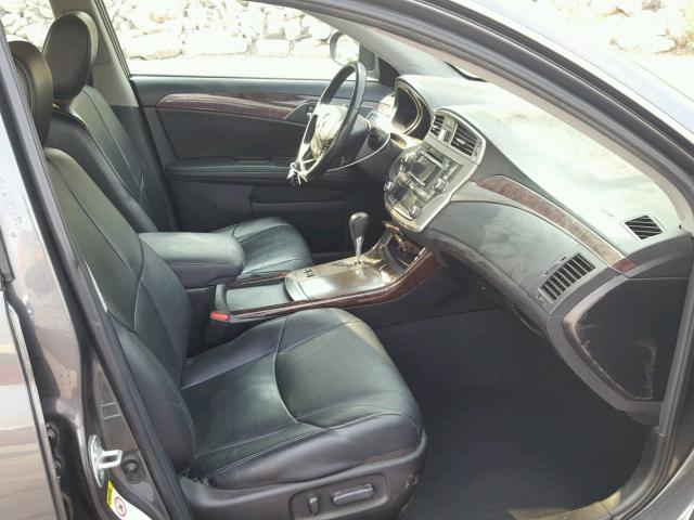 4T1BK3DB4CU447102 - 2012 TOYOTA AVALON BAS GRAY photo 5