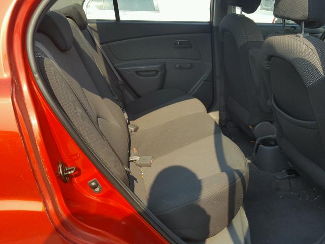 KNADE123366132172 - 2006 KIA RIO RED photo 6