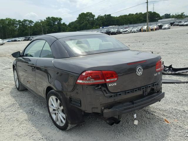 WVWBW8AH1DV000530 - 2013 VOLKSWAGEN EOS KOMFOR გრაფიტი ფოტო 3