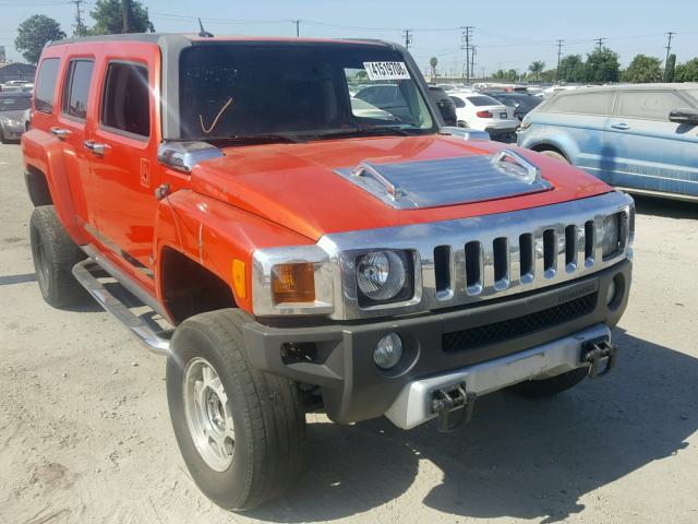 5GTEN13E588126316 - 2008 HUMMER H3 ORANGE photo 1