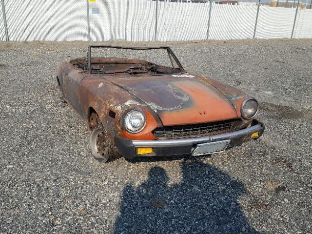 124CS10097854 - 1975 FIAT SPIDER ORANGE photo 1