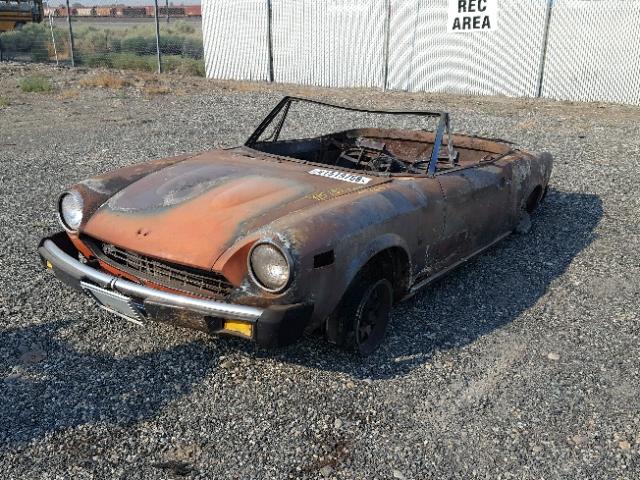 124CS10097854 - 1975 FIAT SPIDER ORANGE photo 2