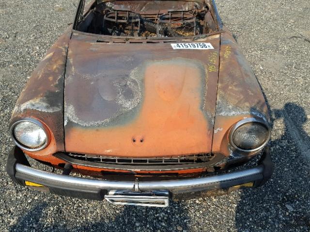 124CS10097854 - 1975 FIAT SPIDER ORANGE photo 7