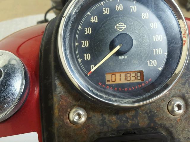 1HD16X416CC338760 - 2012 HARLEY-DAVIDSON FXDB RED photo 10