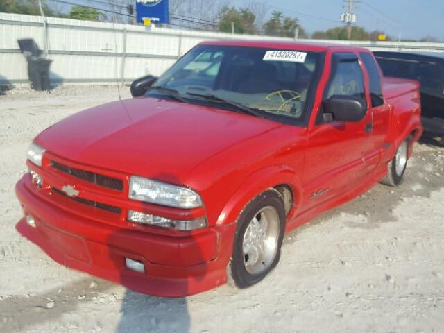 1GCCS19WXY8195025 - 2000 CHEVROLET S TRUCK S1 RED photo 2