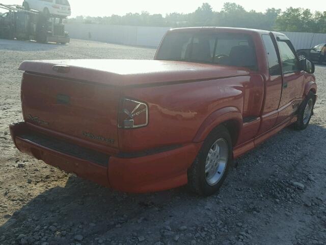 1GCCS19WXY8195025 - 2000 CHEVROLET S TRUCK S1 RED photo 4