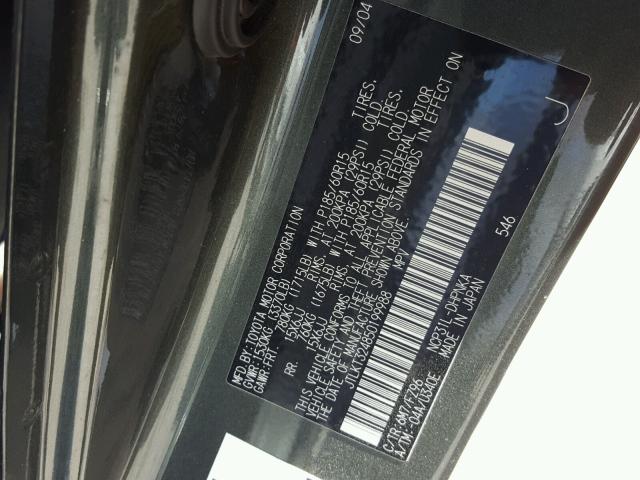 JTLKT324850199988 - 2005 TOYOTA SCION XB Жасыл фото 10