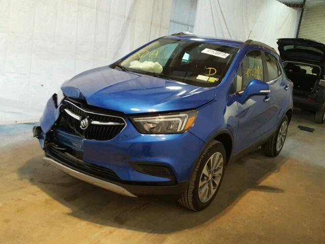 KL4CJESB0JB594997 - 2018 BUICK ENCORE PRE BLUE photo 2