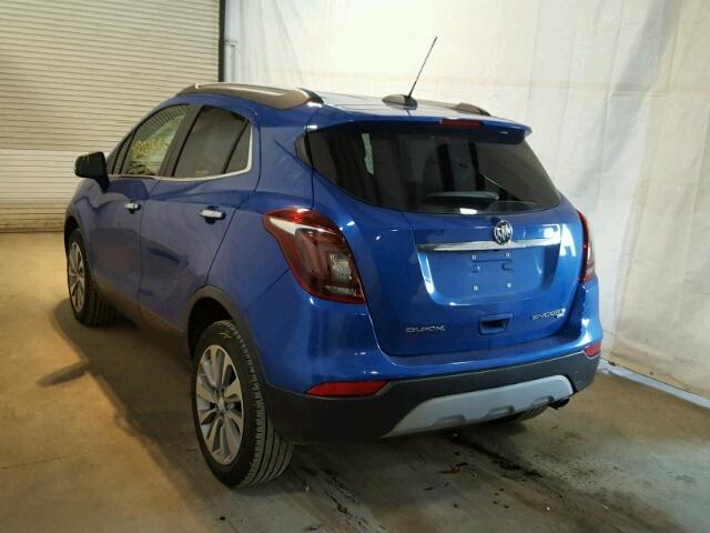 KL4CJESB0JB594997 - 2018 BUICK ENCORE PRE BLUE photo 3