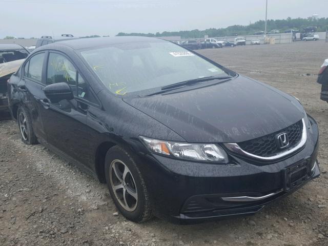 19XFB2F74FE282275 - 2015 HONDA CIVIC SE BLACK photo 1