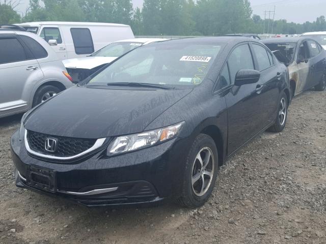 19XFB2F74FE282275 - 2015 HONDA CIVIC SE BLACK photo 2