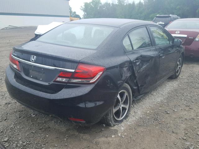 19XFB2F74FE282275 - 2015 HONDA CIVIC SE BLACK photo 4