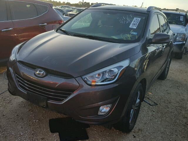 KM8JU3AG6EU848045 - 2014 HYUNDAI TUCSON GREEN photo 2