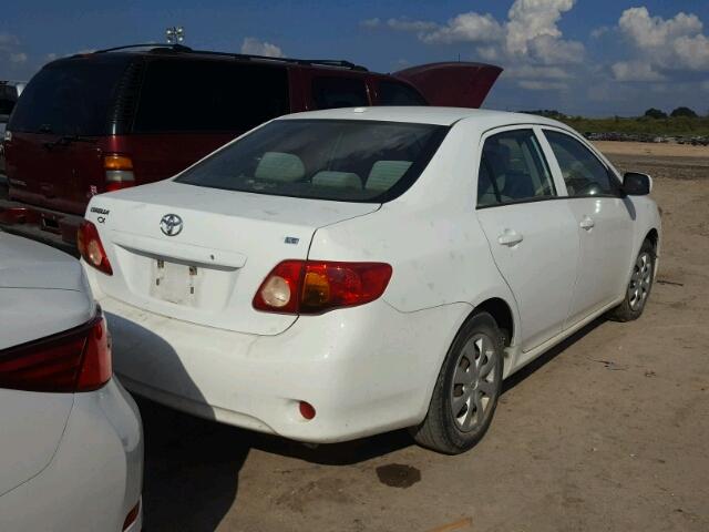 1NXBU4EE3AZ253943 - 2010 TOYOTA COROLLA WHITE photo 4