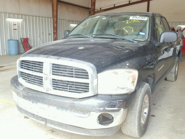 1D7HA18P87S172319 - 2007 DODGE RAM 1500 S BLACK photo 2