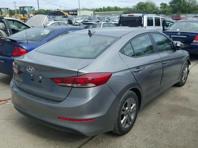 KMHD84LF5HU382625 - 2017 HYUNDAI ELANTRA SE GRAY photo 4